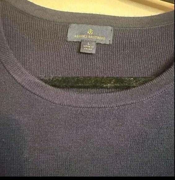 Brooks Brothers Men’s Striped Navy Blue Sweater Size Large nautical - Picture 2 of 4